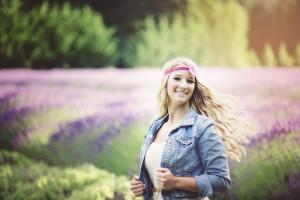 Senior pictures lavender fields