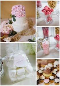 Wedding Cake and Candy Bar