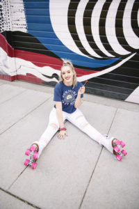 Senior Photos with roller skates